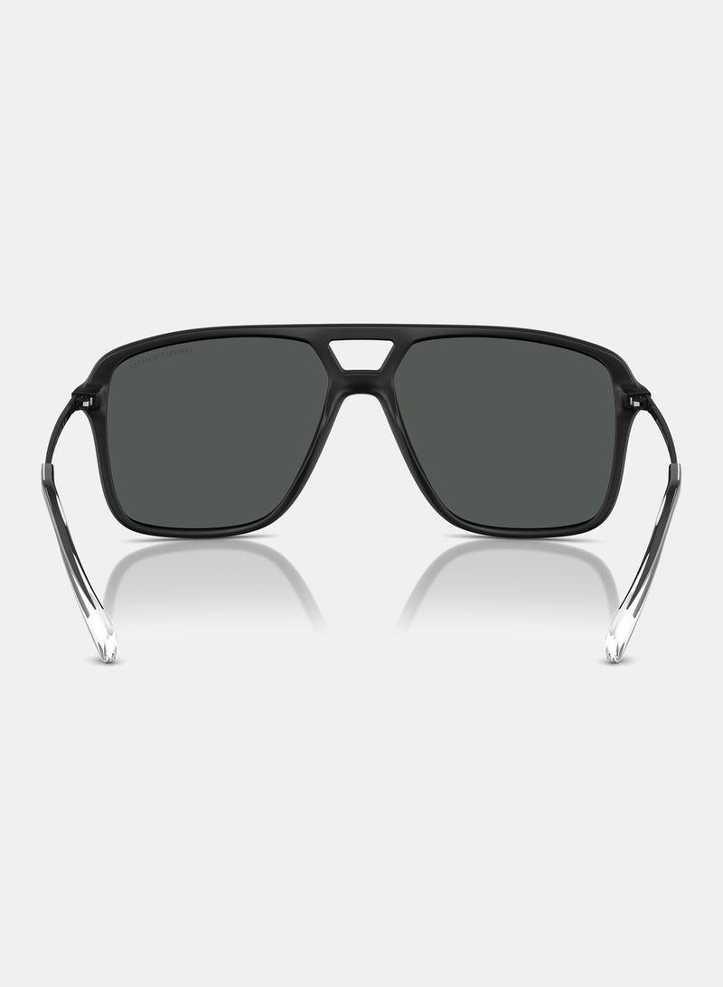 ارماني اكسشينج نظارة شمسية بإطار كامل بايلوت 4150SU, 59, 8058, 87 - Image 3